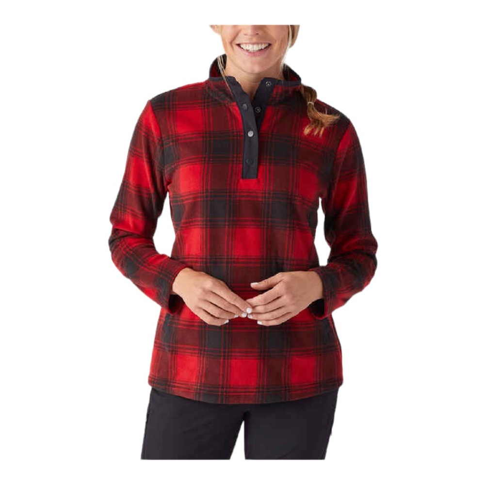 Women’s Doubleback Buffalo Plaid Printed Pullover Size Small